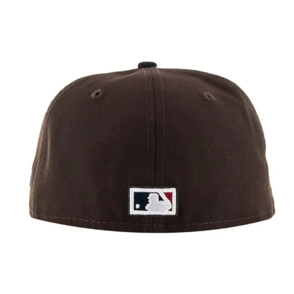 New Era X Billion Creation Mens 59FIFTY San Diego Padres Fitted Hat Brown 7 5/8